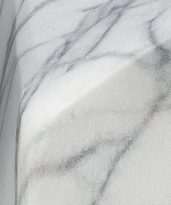 Jamie Young Quarry Table Lamp In Marbled Ceramic With Medium Rectangle Shade In Grey Linen