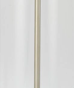 Jamie Young Rockefeller Table Lamp In Brass With Classic Drum Shade In White Linen Table Lamps