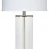 Jamie Young Rockefeller Table Lamp In Nickel With Classic Drum Shade In White Linen Table Lamps 1 Jamie Young Rockefeller Table Lamp In Nickel With Classic Drum Shade In White Linen Table Lamps