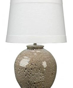 Jamie Young Vagabond Table Lamp In Brown Reactive Glaze Ceramic