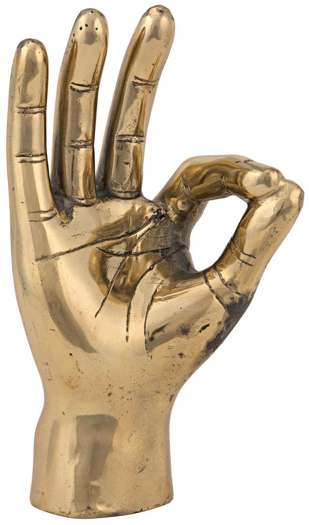 Noir QS Ok Sign, Brass DECOR 3 Noir QS Ok Sign, Brass DECOR