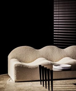 DECOR Noir 20, Round Tray, White Stone