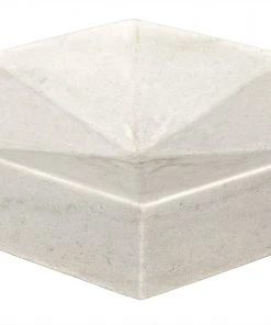 DECOR Noir Conda Tray, White Stone