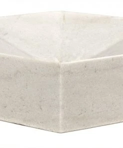 DECOR Noir Conda Tray, White Stone