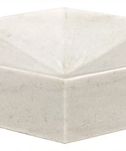 DECOR Noir Conda Tray, White Stone