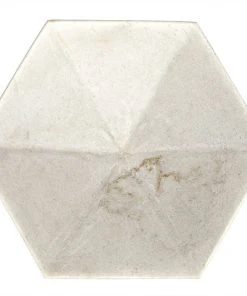 DECOR Noir Conda Tray, White Stone