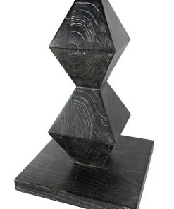Noir Brancusi Sculpture, Cinder Black
