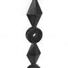 DECOR Noir Totem Sculpture, Cinder Black