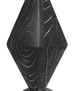 DECOR Noir Totem Sculpture, Cinder Black