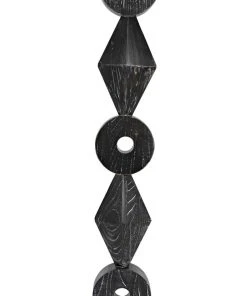 DECOR Noir Totem Sculpture, Cinder Black