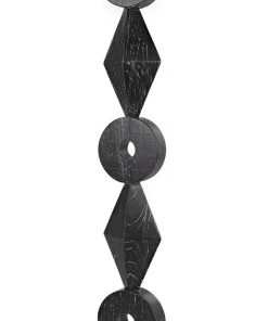 DECOR Noir Totem Sculpture, Cinder Black