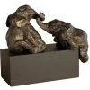 DECOR Uttermost Playful Pachyderms Bronze Figurines