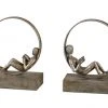 DECOR Uttermost Lounging Reader Antique Bookends Set/2