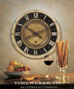 Uttermost Auguste Verdier 27" Wall Clock 7 Uttermost Auguste Verdier 27