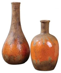 Uttermost Kadam Ceramic Vases S/2