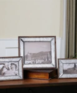 Uttermost Daria Antique Mirror Photo Frames S/3 Picture Frames