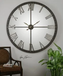 Uttermost Amelie Large Bronze Wall Clock