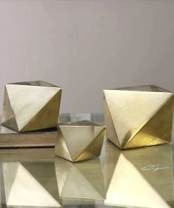 Uttermost Rhombus Champagne Accents, S/3