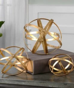Uttermost Stetson Gold Spheres, S/3 DECOR