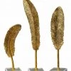 DECOR Uttermost Feathers Gold Sculpture S/3 1 DECOR Uttermost Feathers Gold Sculpture S/3