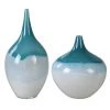 Uttermost Carla Teal White Vases, S/2 DECOR 1 Uttermost Carla Teal White Vases, S/2 DECOR