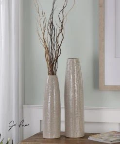 Uttermost Sara Textured Ceramic Vases S/2 DECOR 5 Uttermost Sara Textured Ceramic Vases S/2 DECOR