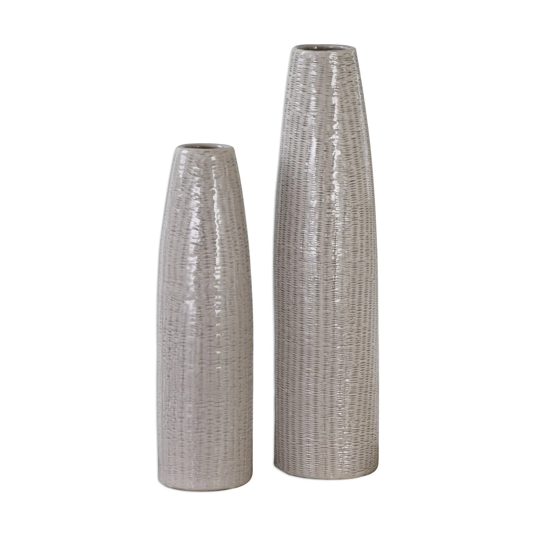 Uttermost Sara Textured Ceramic Vases S/2 DECOR 3 Uttermost Sara Textured Ceramic Vases S/2 DECOR
