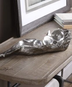 Uttermost Three Peas In A Pod Metallic Sculpture DECOR