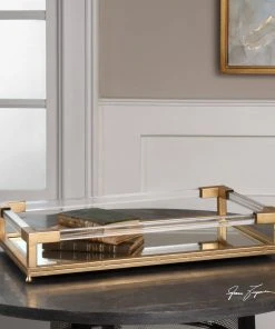 DECOR Uttermost Balkan Mirrored Tray