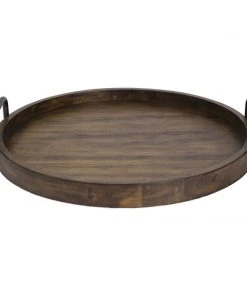 DECOR Uttermost Reine Round Wooden Tray