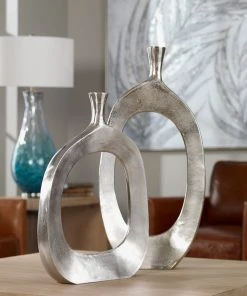 Uttermost Cierra Aluminum Vases S/2