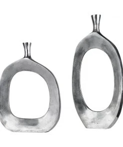 Uttermost Cierra Aluminum Vases S/2