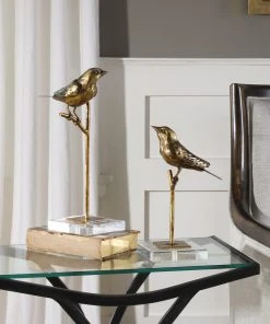 Uttermost Passerines Bird Sculptures S/2