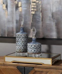 DECOR Uttermost Carly Mirrored Tray