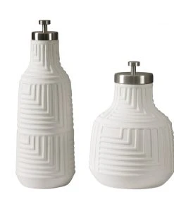 Uttermost Chandran Matte White Containers S/2