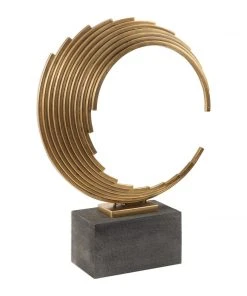 DECOR Uttermost Saanvi Curved Gold Rods Sculpture 8 DECOR Uttermost Saanvi Curved Gold Rods Sculpture
