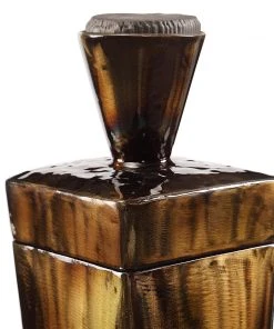 Vases, Jars, & Bottles Uttermost Lisa Brown Steel Containers, S/2