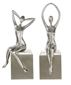 Uttermost Jaylene Silver Sculptures, S/2 DECOR