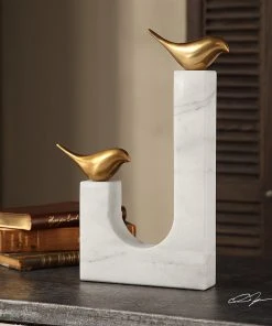 Uttermost Songbirds Brass Sculpture DECOR