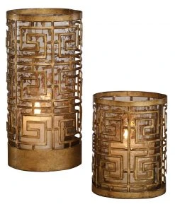 Uttermost Ruhi Hurricane Candleholders, S/2