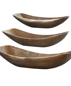 Uttermost Anas Antique Brass Bowls Set/3 DECOR