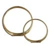 DECOR Uttermost Jimena Gold Ring Sculptures Set/2 2 DECOR Uttermost Jimena Gold Ring Sculptures Set/2