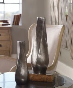 Uttermost Noa Dark Nickel Vases Set/2 DECOR