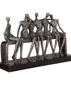 DECOR Uttermost Camaraderie Aged Silver Figurine