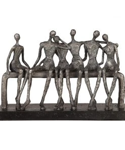 DECOR Uttermost Camaraderie Aged Silver Figurine