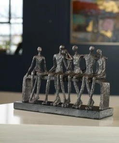 DECOR Uttermost Camaraderie Aged Silver Figurine