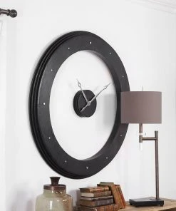 Uttermost Ramon Wooden Wall Clock DECOR