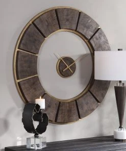 DECOR Uttermost Kerensa Wooden Wall Clock 11 DECOR Uttermost Kerensa Wooden Wall Clock