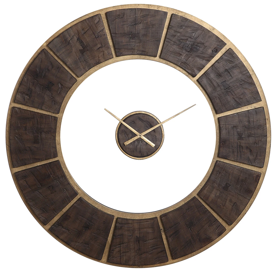 DECOR Uttermost Kerensa Wooden Wall Clock 3 DECOR Uttermost Kerensa Wooden Wall Clock