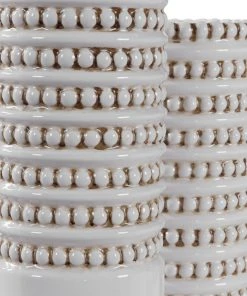 Uttermost Angelou White Vases, Set/2 DECOR